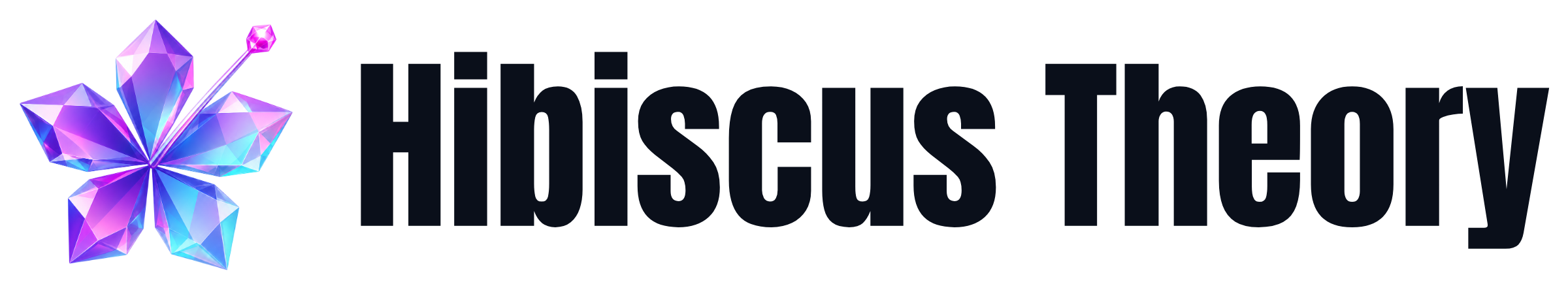 Horizontal lockup with void lettering, on a light background